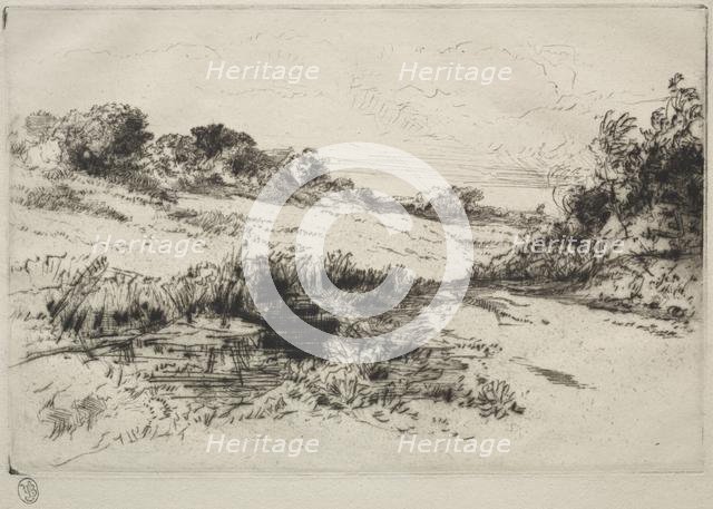 Windmill Hill, No. 1, c. 1877 and later. Creator: Francis Seymour Haden (British, 1818-1910).