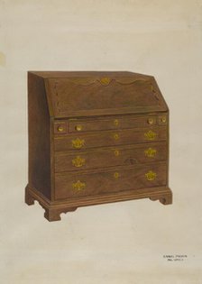 Desk, c. 1938. Creator: Samuel Fineman.