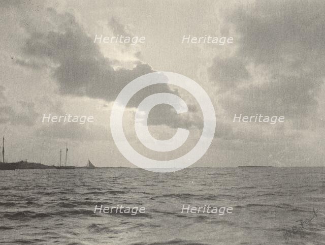 Sunset Over Water, 1890s. Creator: William B Post.