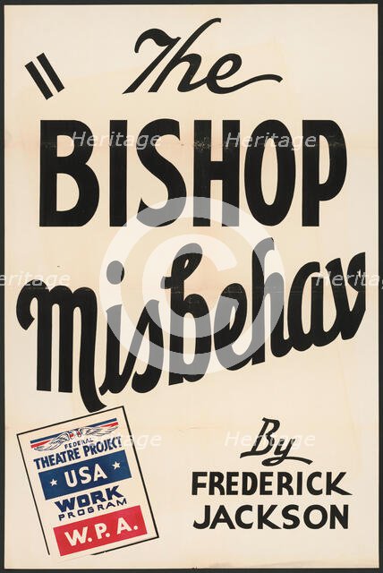 The Bishop Misbehaves, Los Angeles, 1938. Creator: Unknown.