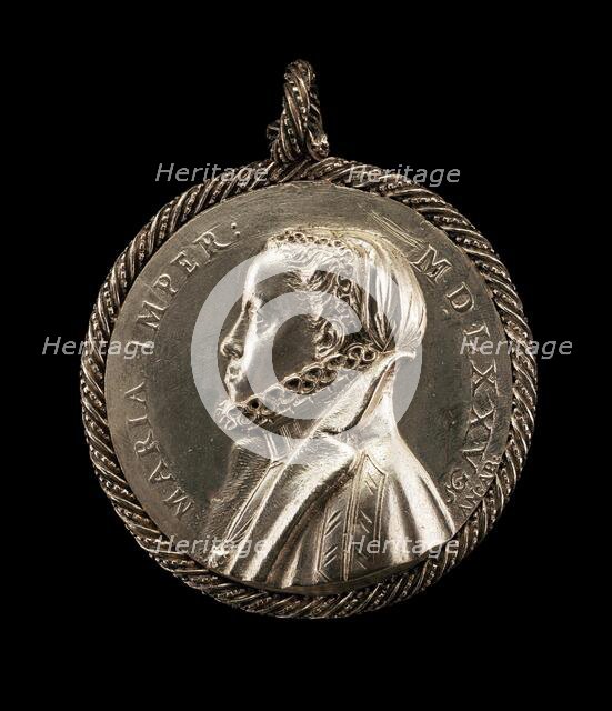 Maria, 1528-1603, Empress 1548 [reverse], 1575. Creator: Antonio Abondio.