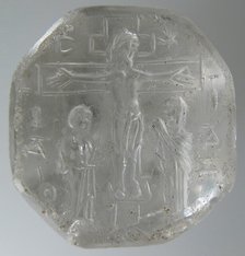 Intaglio Seal with the Crucifixion, Byzantine, 9th-11th century. Creator: Unknown.