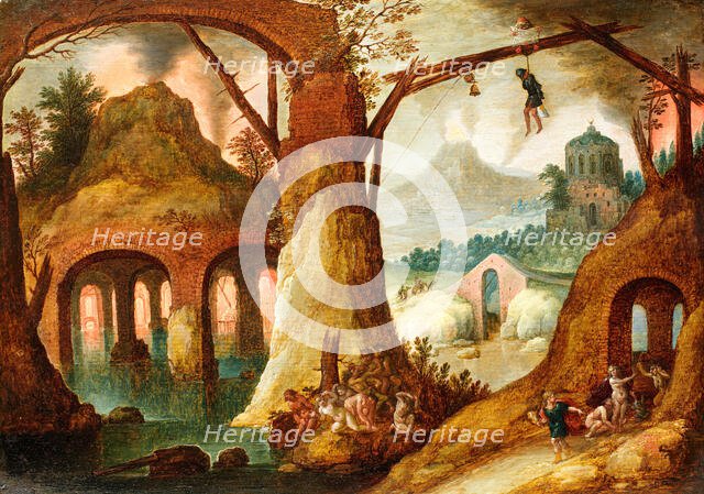 Orpheus Returning from the Underworld, 1630.  Creator: Tobias Verhaecht.