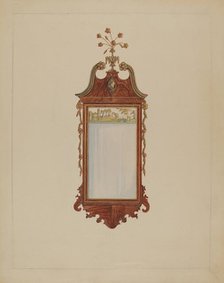 Hepplewhite Mirror, 1935/1942. Creator: Nicholas Gorid.