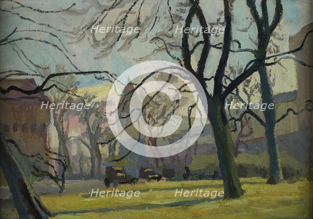 Scene from the Planty Park, 1934. Creator: Stanislaus Kamocki.