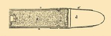 'Chassepot Breech-Loader - Longitudinal Section of Cartridge', c1872. Creator: Unknown.