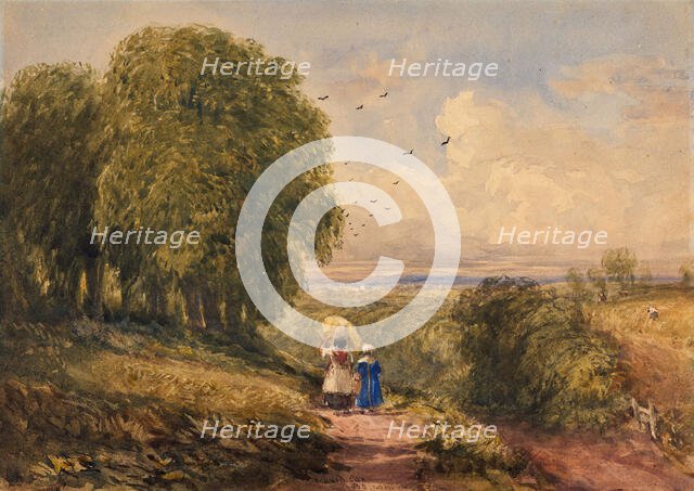 A Herefordshire Lane, 1834. Creator: David Cox the Elder.