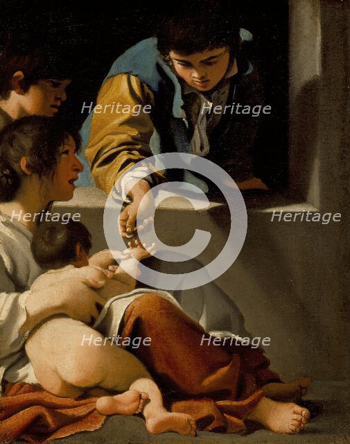 Study for the 'The Charity of St. Elizabeth', c1610. Creator: Bartolomeo Schedoni.