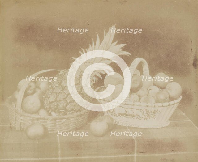 A Fruit Piece, before June 1845. Creator: William Henry Fox Talbot.