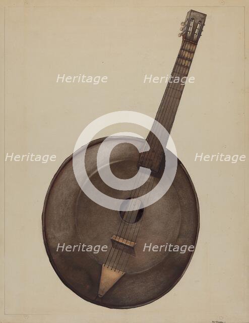 Banjo, c. 1937. Creator: Alf Bruseth.
