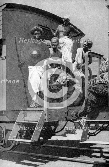 Hadendoan people, East Africa, 1922. Artist: Unknown