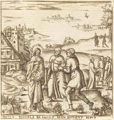 Christ Bids Two Disciples of John the Baptist to Follow Him, probably c. 1576/1580. Creator: Leonard Gaultier.