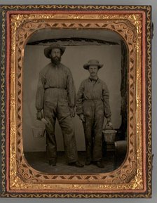 Untitled (Portrait of Two Standing Men), 1870. Creator: Unknown.