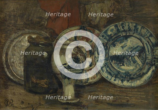 Pots and Dishes, c1870-1890. Creator: Willem Linnig II.