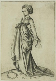 The Second Foolish Virgin, n.d. Creator: Martin Schongauer.