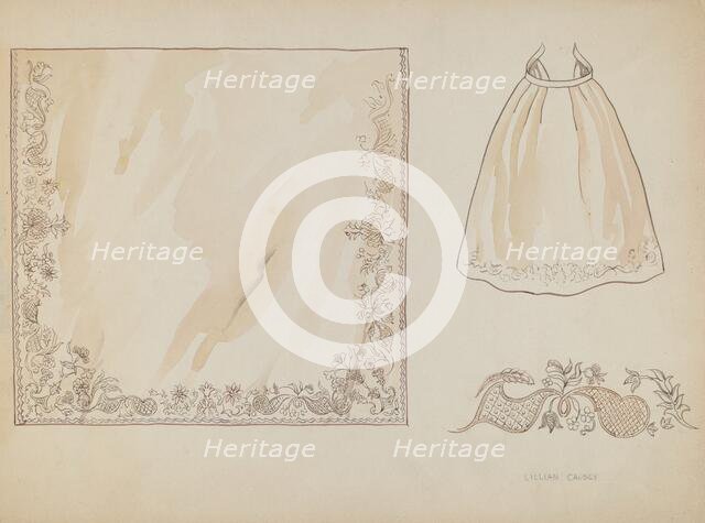 Apron, c. 1936. Creator: Lillian Causey.