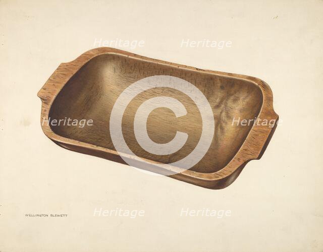 Chopping Bowl, 1937. Creator: Wellington Blewett.