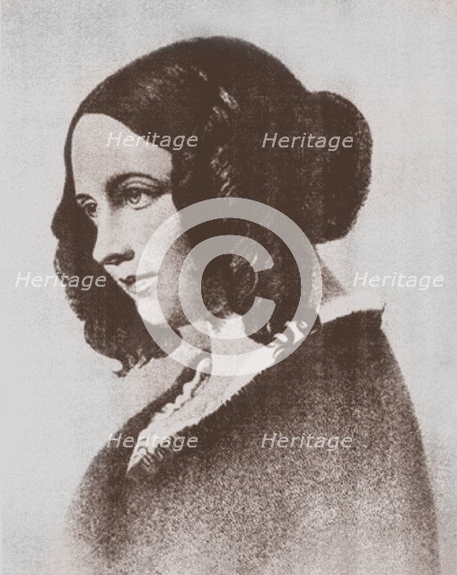 Catherine Dickens (née Hogarth) (1815-1879), the wife of novelist Charles Dickens.