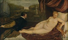 'Venus Con El Musico', (Venus and music), 1550, (c1934). Artist: Titian.