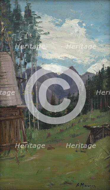 View of the mountains near Radmer in Upper Styria, 1925. Creator: Serafin Maurer.