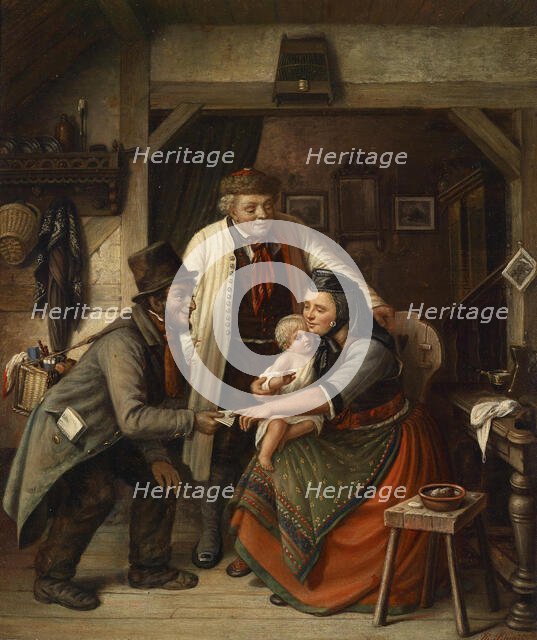 The lottery ticket seller. Creator: Schmitz, Philipp (1824-1887).