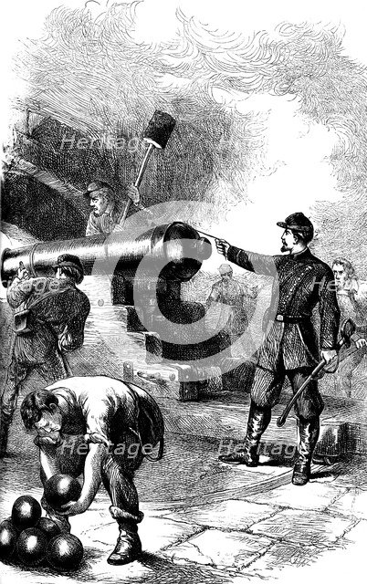 Defence of Fort Sumter, South Carolina, 1861 (c1880). Artist: Unknown