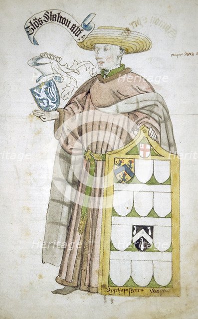 Thomas Chalton, Lord Mayor of London 1449-1450, in aldermanic robes, c1450.            Artist: Roger Leigh