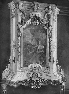 'Upper Part of Mantelpiece in the Style of Daniel Marot', 18th century, (1910). Artist: Unknown.