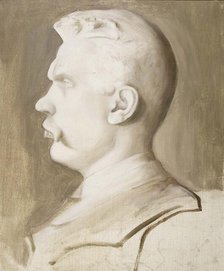 Albert Edelfelt (after a sculpture by Ville Vallgren), 1893-1900. Creator: Hugo Simberg.