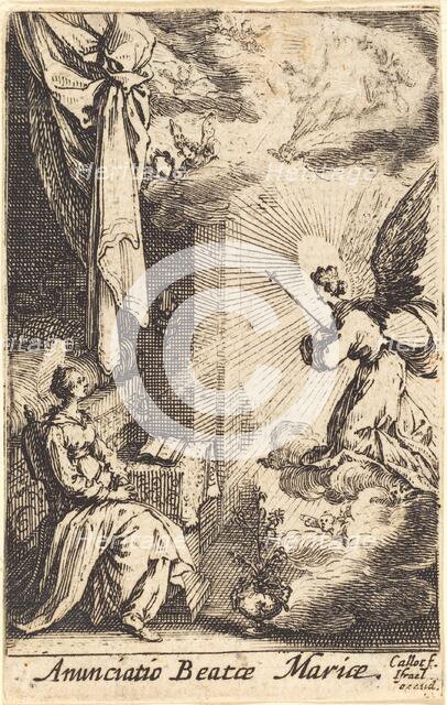 The Annunciation, in or after 1630. Creator: Jacques Callot.