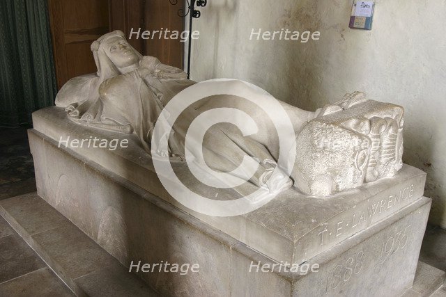 Lawrence of Arabia effigy, St Martin's Church, Wareham, Dorset. 