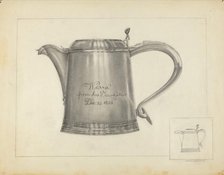 Silver Tankard, 1935/1942. Creator: Irene Malawicz.