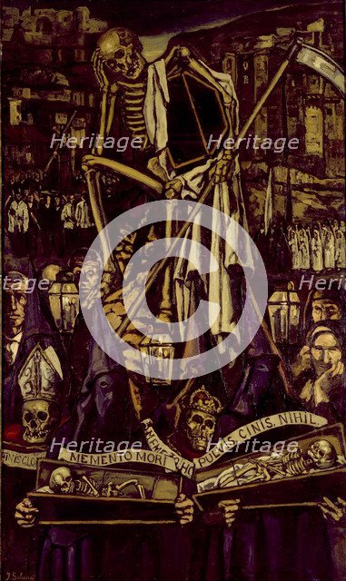 Procession of the Dead. Artist: Solana, José (1886-1945)