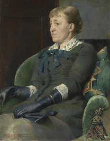 The Artist Kitty Kielland, 1883. Creator: Harriet Backer.