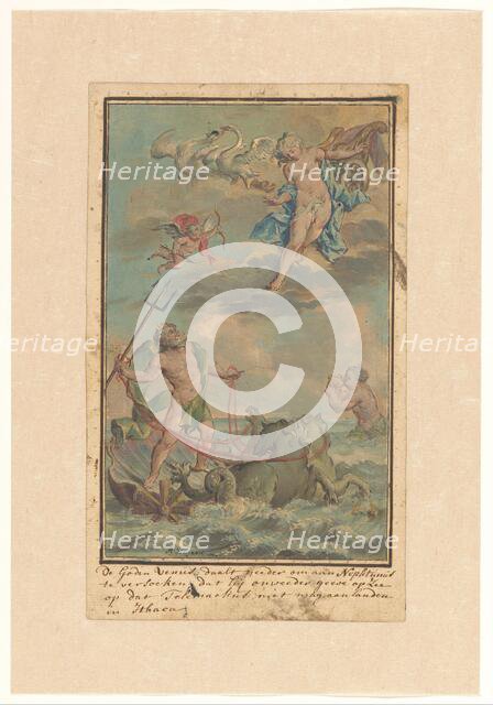 Venus asks Neptune to prevent Telemachus from landing on Ithaca, c.1719-c.1775. Creator: Ruik Keyert.