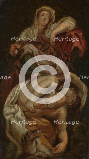 Temperance Subduing Intemperance, probably c1700. Creator: Unknown.