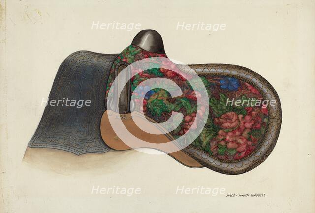 Side Saddle - California Syle, c. 1937. Creator: Harry Mann Waddell.