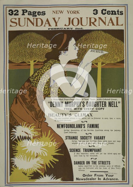 New York Sunday journal. February 2nd. 1896, c1893 - 1897. Creator: Unknown.