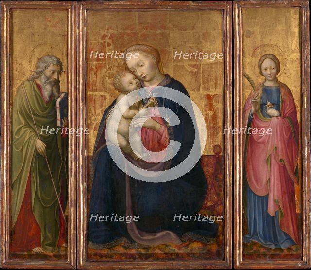 Madonna and Child with Saints Philip and Agnes, ca. 1425-30. Creator: Donato de' Bardi.