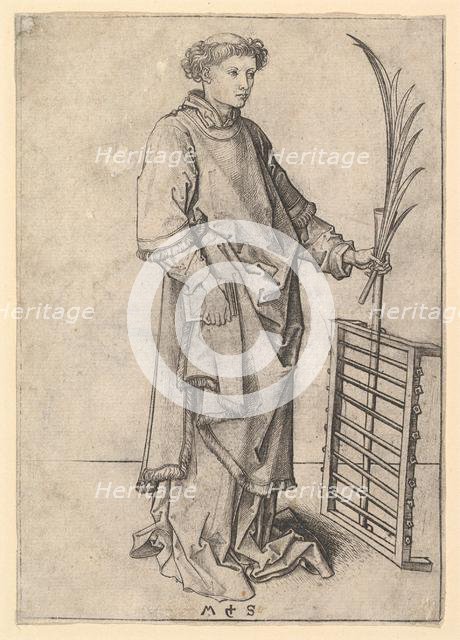 St. Lawrence, ca. 1435-1491. Creator: Martin Schongauer.