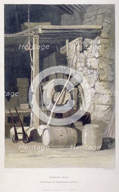 Fore Street, City of London, 1851.                                                      Artist: John Wykeham Archer