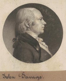 John Savage, 1802. Creator: Charles Balthazar Julien Févret de Saint-Mémin.