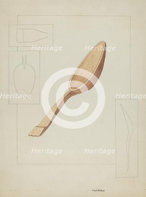 Spoon, c. 1936. Creator: Carl Keksi.