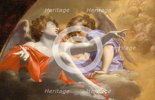 Model for Altarpiece in St. Peter's (image 2 of 2), 1625. Creator: Simon Vouet.