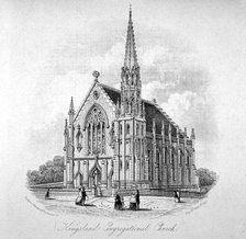 Kingsland Congregational Chapel, Kingsland Road, Hackney, London, 1853.         Artist: Anon