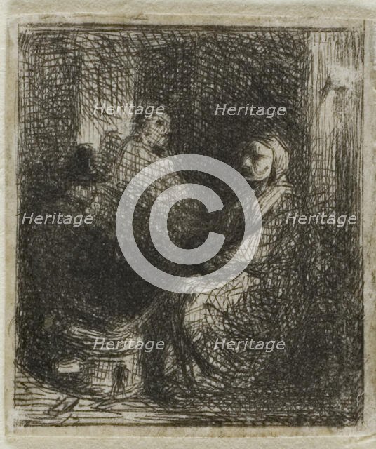 Woman Selling Fried Food, n.d. Creator: Charles Emile Jacque.