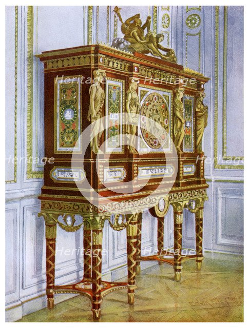 Jewel cabinet of Marie Antoinette, Versailles, France, 1911-1912.Artist: Edwin Foley