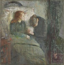 The Sick Child, between 1885 and 1886. Creator: Edvard Munch.