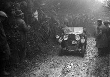 Triumph of BA Roy competing in the MCC Exeter Trial, 1930. Artist: Bill Brunell.