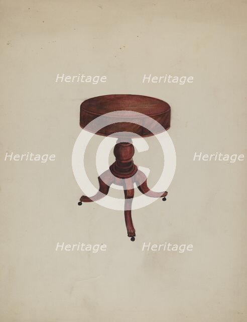 Table, 1935/1942. Creator: Edna C. Rex.